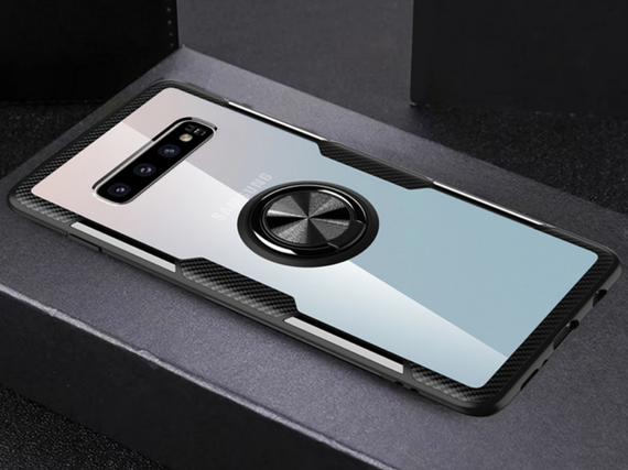 Чохол бампер Primolux Ring Magnetic Stand для смартфона Samsung Galaxy S10 Plus (SM-G975) - Black | Зображення 3