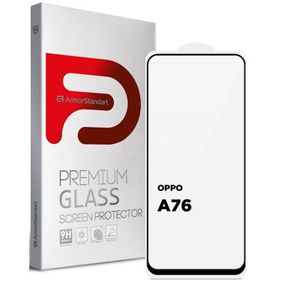 Стекло защитное Armorstandart Full Glue OPPO А76 Black (ARM66967) - Топ Продаж!