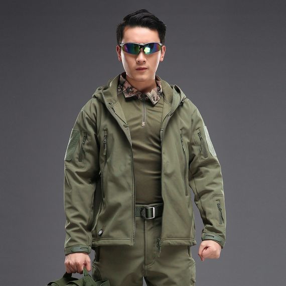 Тактическая куртка Pave Hawk PLY-6 Green 3XL мужская армейская холодостойкая с капюшоном | Зображення 3