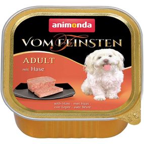 Вологий корм для дорослих собак Animonda Vom Feinsten Adult заєць 150 г (4017721829809)