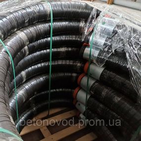 Шланг для подачі бетону DN100мм, L-10000мм, 2 фланці SK4,5″