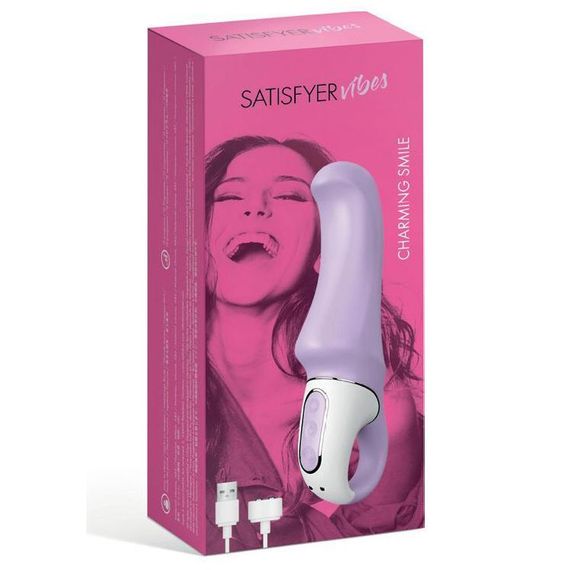 Потужний вібратор Satisfyer Vibes Charming Smile з гнучким стовбуром, літій силікон, 12 режимів | Зображення 4