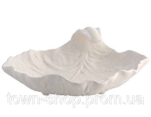 Блюдо-лист глубокое Bordallo Pinheiro 25x25см Бежевое TR-65017623