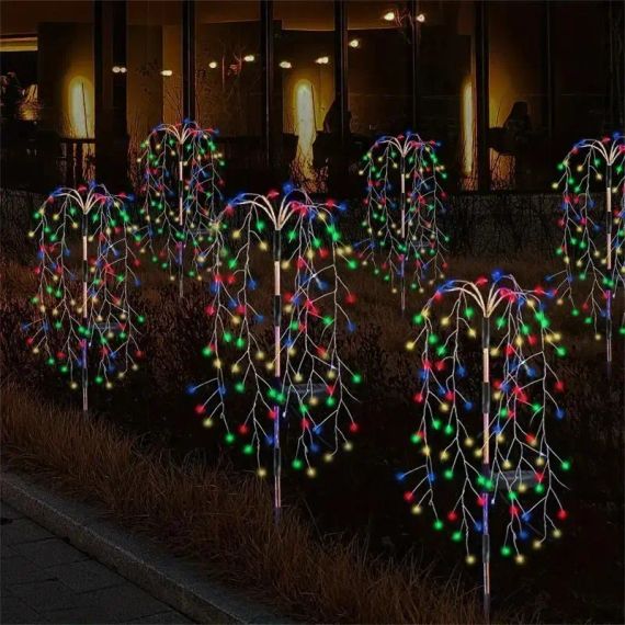 Садовый светильник "Ива" на солнечной батарее, комплект из 2х штук (SFK-46)