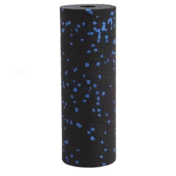 Масажний ролик (роллер) гладкий Паверплей PP-4346 Mini EPP Foam Roller Чорно/Синій (15x5,3см.) | Зображення 1