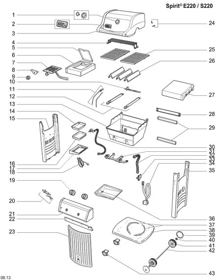 Комплект запалювання п'єзо для газового Weber Spirit 220/320 | Зображення 1