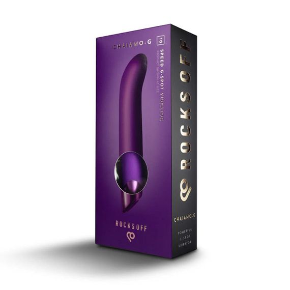 Вібратор для точки G Rocks Off Chaiamo G Purple, 10 режимів Sex Aura | Зображення 4