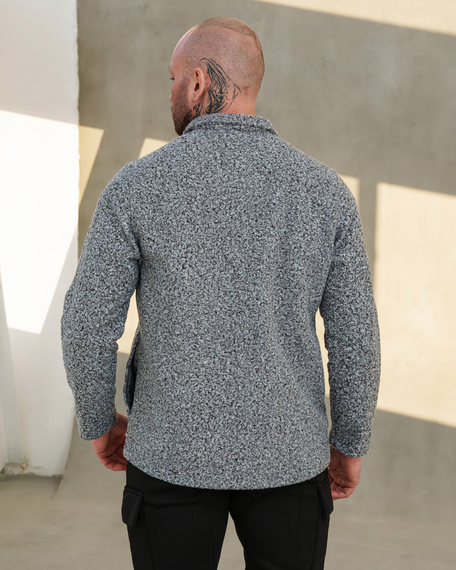 Куртка-рубашка Барашек графит S L | Зображення 5