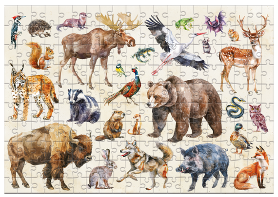 Монтессорі пазл Dodo Лісові тварини, 200 елементів (300629) | Зображення 1
