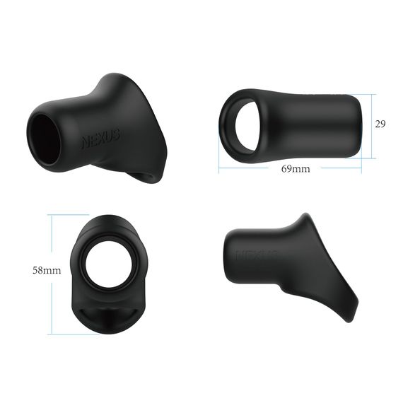 Ерекційне кільце Nexus Rise Cock and Ball Sling, для члена та яєчок, дуже широке | Зображення 3