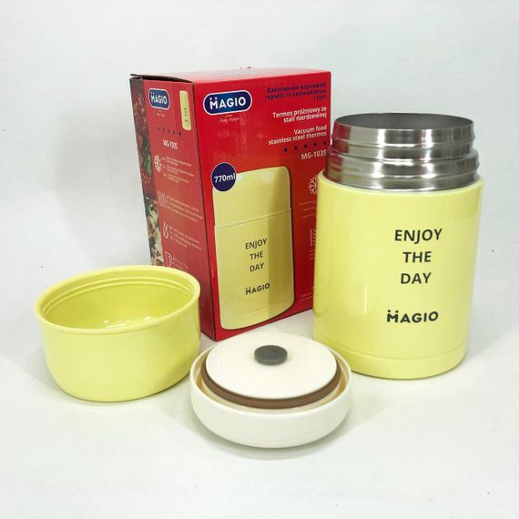 Контейнери для їжі з відсіками Magio MG-1035 770 мл, Термос харчовий переносний, Термос для їжі дитячий HL-90 | Зображення 2