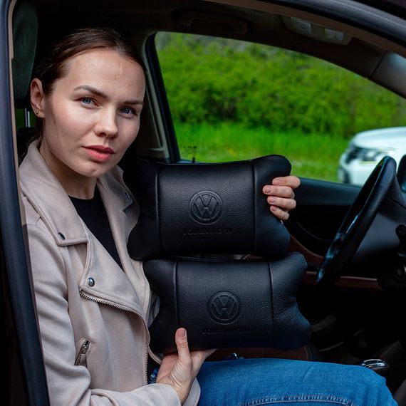 Авто подушка під шию Volkswagen, Подушка для сидіння для автомобільного крісла дорожня шиї QS-73 | Зображення 9