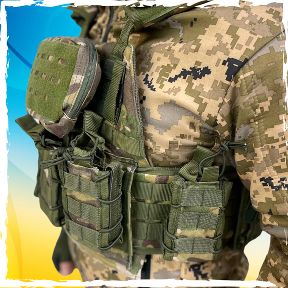 Плитоноска lungrad. Броненоска. Кріплення моллі. Плитоноска військова. Плитоноска для ЗСУ | Зображення 1