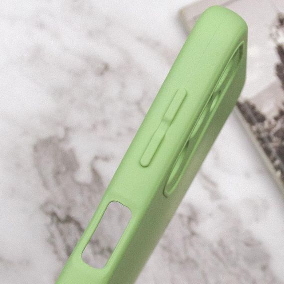 Чохол TPU GETMAN Liquid Silk Full Camera для Samsung Galaxy A34 5G Зелений / Pistachio | Зображення 5