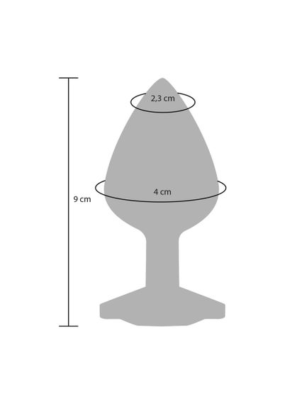 Анальна пробка з кристалом Toy Joy Diamond Booty Jewel, фіолетовий, Large sexstyle | Зображення 3