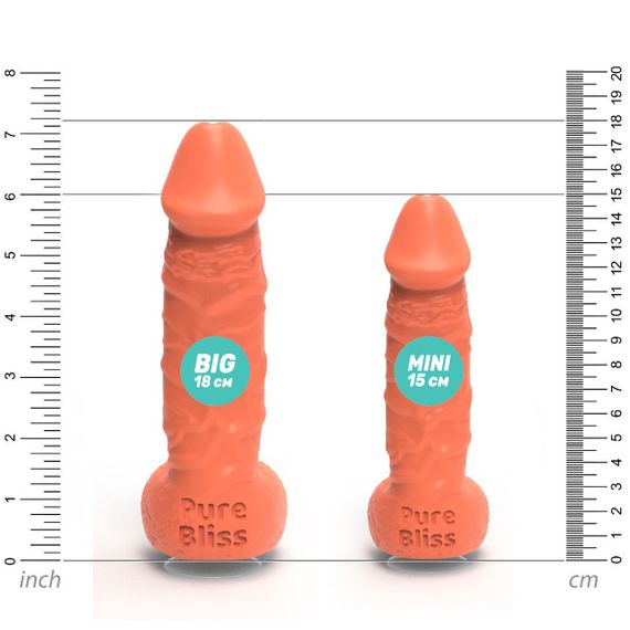 Крафтове мило-член із присоскою Pure Bliss MINI Coral, натуральне | Зображення 4