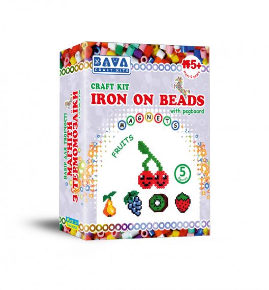 Магніти з термомозаїки "Фрукти" (TM-010) набір для творчості