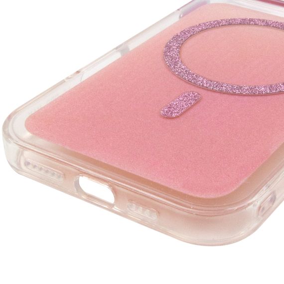 Чохол TPU+PC Jewel Sparkle with Magnetic Fit для Apple iPhone 16 Pro (6.3") Pink Ruby | Зображення 4