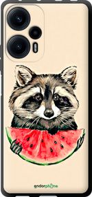 Чохол на Xiaomi Poco F5 Єнотик з кавуном "4605b-3170-2448"