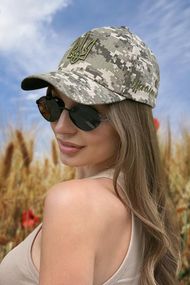 Бейсболка «Тризуб» (1394) пиксель + хаки