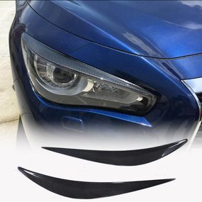 Реснички на фары (для Q50 2014-2017, Карбон) для Infiniti Q50/Q60
