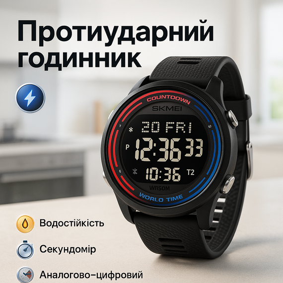 Годинник армійський для ЗСУ SKMEI, Чоловічий годинник з офіційною гарантією Рибальський YE-78