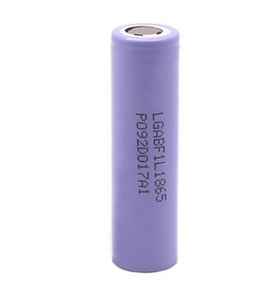 Акумулятор 18650 Li-Ion LG INR18650 F1L, 3350mAh, 4.875A, 4.2/3.7/2.5V цена за штуку, Purple, 2 шт. в упаковці, ціна за 1 шт