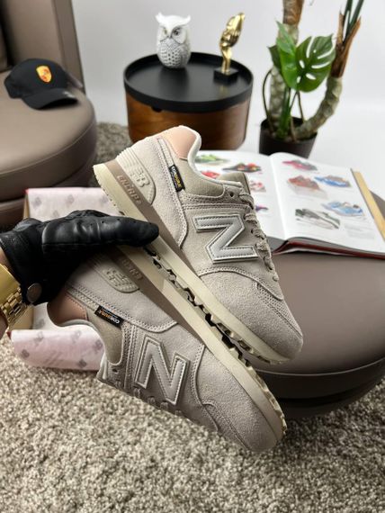 Жіночі кросівки 574 Beige White Peach | Зображення 4