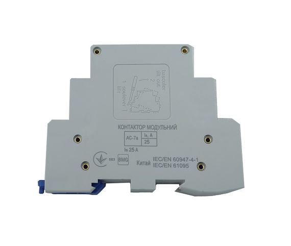 Контактор модульний КМ-1-25-01 25А 230AC 1NC 1р 1мод Ny95503794 | Зображення 2