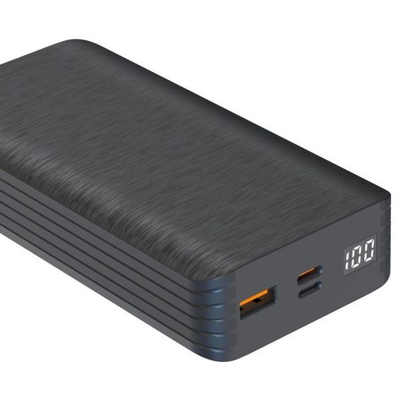 Павербанк зовнішній акумулятор XPRO PR144 20000mAh PD20W 22.5W з індикацією заряджання чорний (32741-01) | Зображення 5