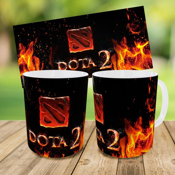 Детский набор Dota 2 сумка-бананка + керамическая кружка с принтом (5618) | Зображення 3