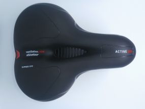Сідло велосипедне з пружинами Velo Чорний V-0002