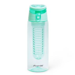 Спортивна пляшка для води бірюзова 660ml із пластику.