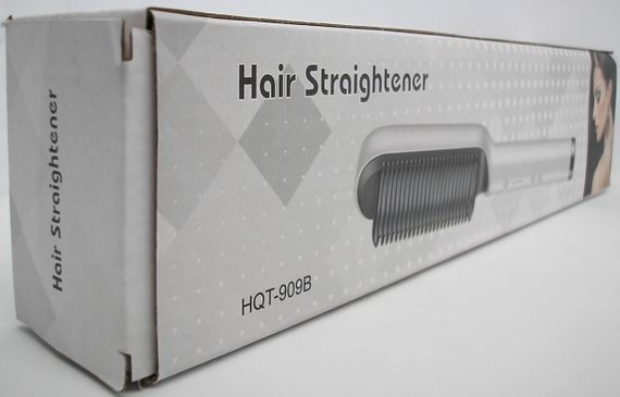 Гребінець випрямляч плойка для завивки волосся, стайлер турмалінове покриття Hair Straightener HQT-909В | Зображення 5