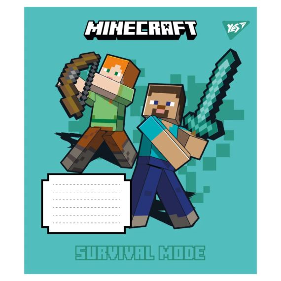 Зошит учнівський YES Minecraft Signs 767559 18 аркушів Різнокольоровий shop (4823092291561) | Зображення 4