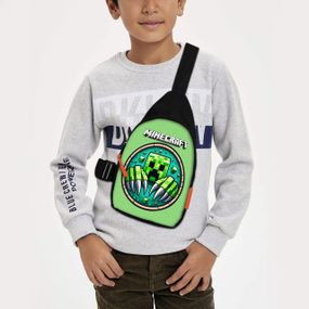 Сумка через плече дитяча Minecraft 29х17 см сумка слінг для хлопчика (02124)