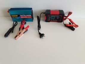 Інвертор 12в - 220в Tataliken 1600w із Чистим синусом c зарядним пристроєм 12в 6А