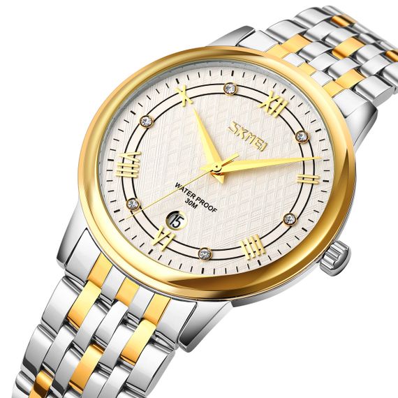 Годинник S2kmei 9272TGDSI-B Gold/Silver-Silver Men | Зображення 1