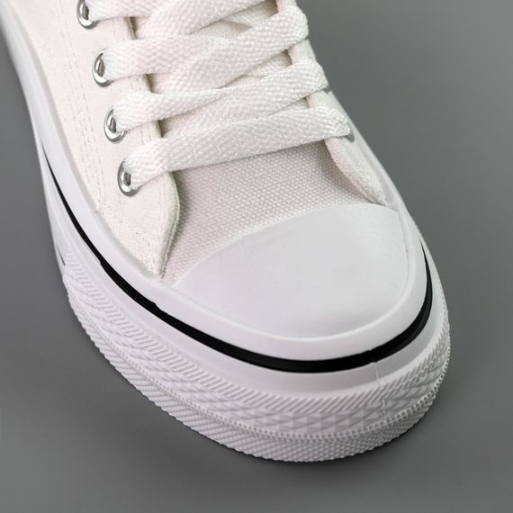 Кеди жіночі 591728 Білі 36 37 38 39 40 | Зображення 3