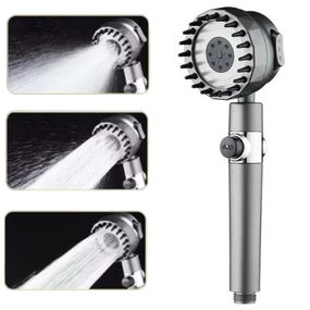 Душова лійка масажна, 3 режими / Насадка для душу / Насадка лійка із силіконовими масажними шипами