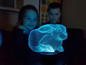 Сменная пластина для 3D светильников "Кролик 2" 3DTOYSLAMP