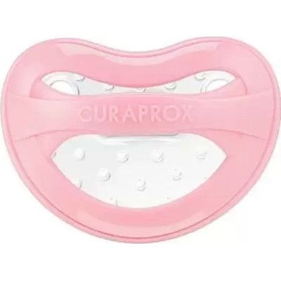 Пустышка Curaprox + контейнер для хранения 7-18 мес. розовая (Babysoother pink size 1) - Топ Продаж! | Зображення 2