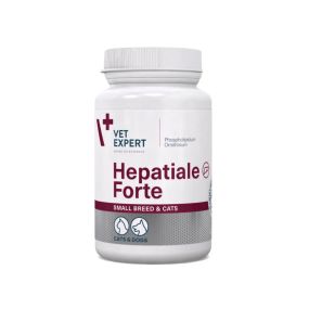 Харчова добавка Vet Expert Hepatiale Forte Small Breed&cats для підтримки та захисту функцій печінки у котів і собак малих порід в капсулах, 40 шт