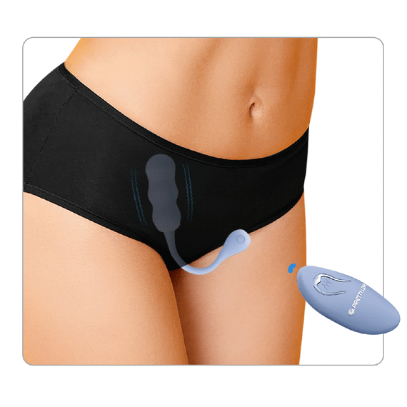 Виброяйцо вагинальное Pretty Love Leshy с пультом, голубое, 18.6 х 2.8 см sexstyle | Зображення 5