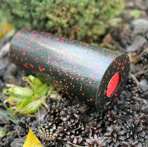 Масажний ролик (роллер) гладкий Паверплей PP-4348 2 in 1 EPP Foam Roller Чорно/Червоний (33x14см.) | Зображення 3