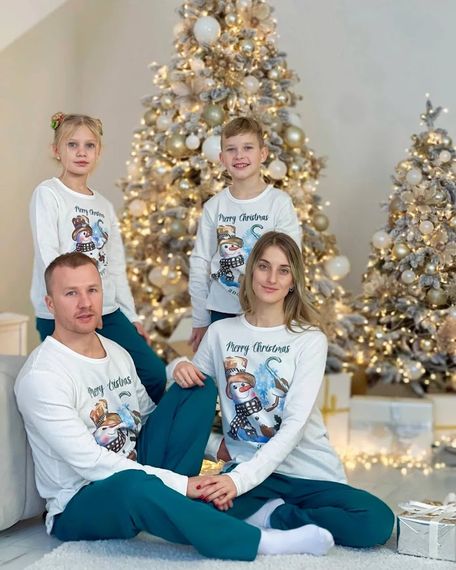 Піжама чоловіча "Family look" Носи своє 46 Білий (p-12644-142032) | Зображення 3