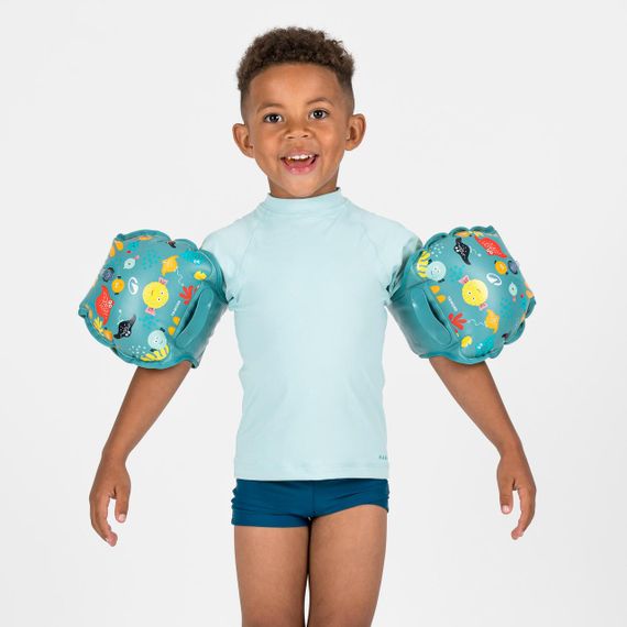 Пояс з нарукавниками Tiswim адаптивний для дітей 15-30 кг блакитний з принтом - One Size | Зображення 2