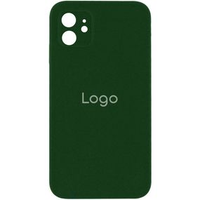 Чохол Silicone Case Square з повним захистом камери для iPhone 11 Колір 15.Dark Сірий