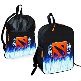 Шкільний рюкзак дитячий Dota 2 + Сумка для взуття спортивної форми рюкзак-мішок для хлопчика (01691)