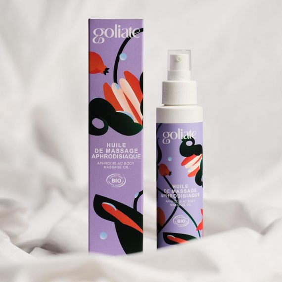 Масажна олія Goliate Huile De Massage Aphrodisiaque 100 мл, органічна, зігрівальний ефект Sex Aura | Зображення 3